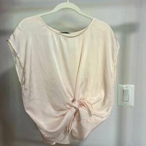 Show me your mumu ivory satin top
